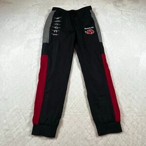 Naruto Shippuden Akatsuki Color Block Panel Joggers - size small